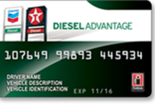 Chevron and Texaco Diesel Advantage Card